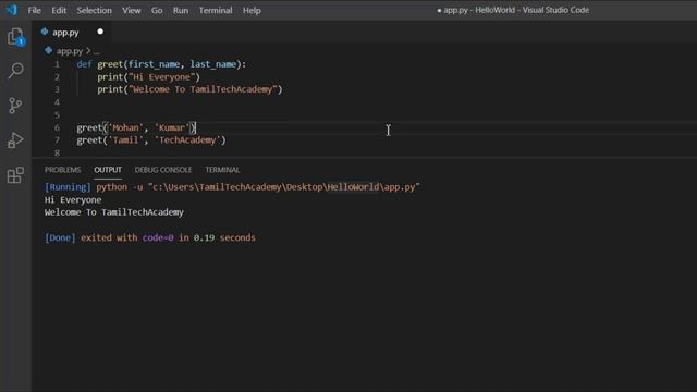 Arguments | Python Tutorial - Python for Beginners [Full Course] in Tamil смотреть онлайн