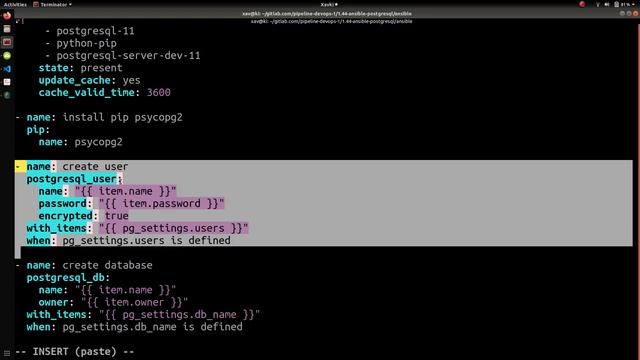 Pipeline Devops - 1.44. ANSIBLE : créer users et databases postgres смотреть онлайн