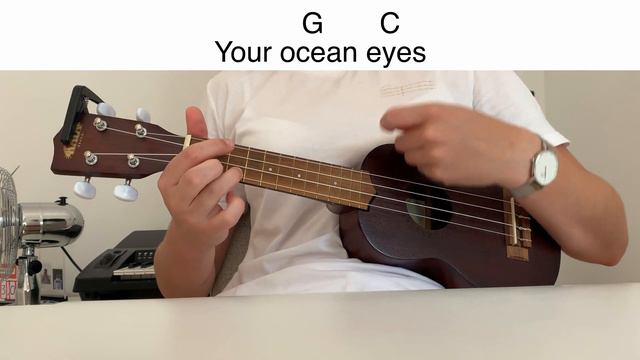 Billie Eilish - Ocean Eyes (EASY Ukulele Tutorial) смотреть онлайн
