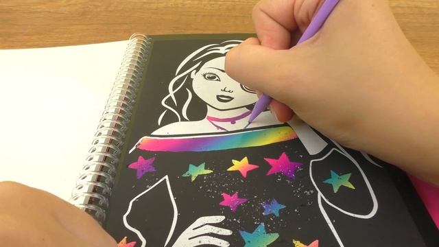 Magic SCRATCH BOOK PROJECT | Scratch the Colors Into The Picture | Top Model depesche смотреть онлайн