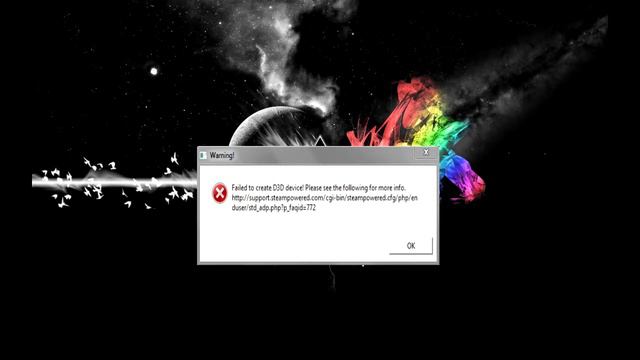 Исправление ошибки Failed to create D3D device! CS:GO смотреть онлайн