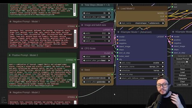 Usando 2 Modelos para gerar imagens em segundos │ SDXL no ComfyUI │ Stable Diffusion смотреть онлайн