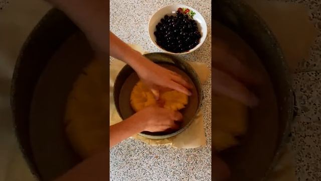 Творожный пирог со смородиной #shors