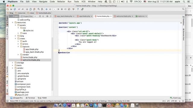 lesson 5 real time chat app laravel vuejs pusher design layout смотреть онлайн