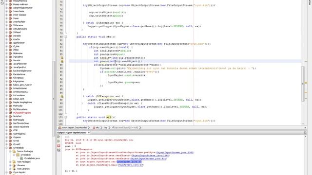 Java dersleri 86#Bir oyun ve oyunu kaydetme 4 смотреть онлайн