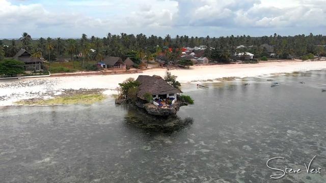 The Rock Restaurant Zanzibar Aerial View смотреть онлайн