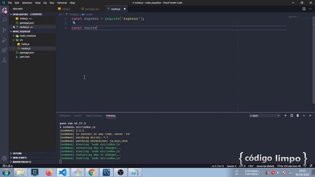 API RESTfull - NodeJS + Sequelize + MySql - #01 смотреть онлайн