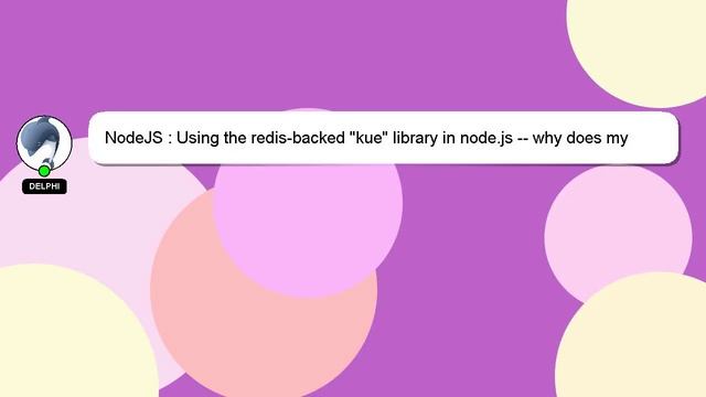 NodeJS : Using the redis-backed "kue" library in node.js -- why does my redis memory usage keep inc смотреть онлайн