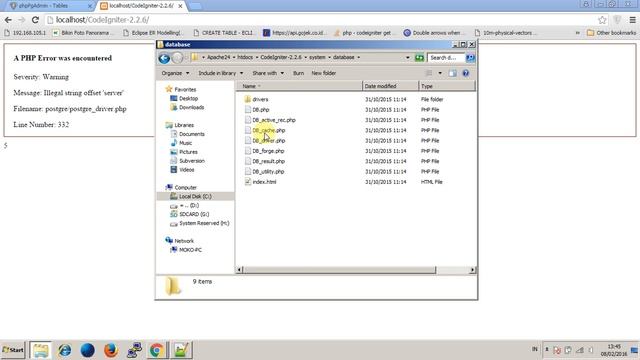 Codeigniter problem - Illegal string offset 'server' when using PostgreSQL смотреть онлайн