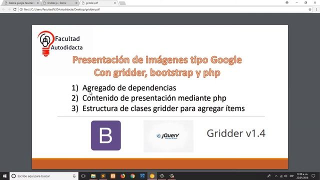 Imágenes estilo Google con php y gridder | Presentación del curso. Cap 0 смотреть онлайн