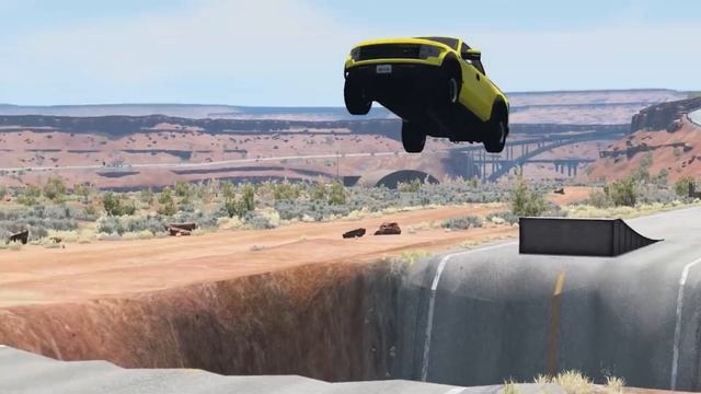 Cars vs Giant Pit #8 Destruction of the car – BeamNG Drive смотреть онлайн