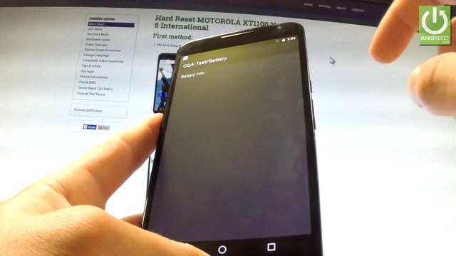 Factory Mode MOTOROLA XT1100 Nexus 6 - ENTER / QUIT смотреть онлайн