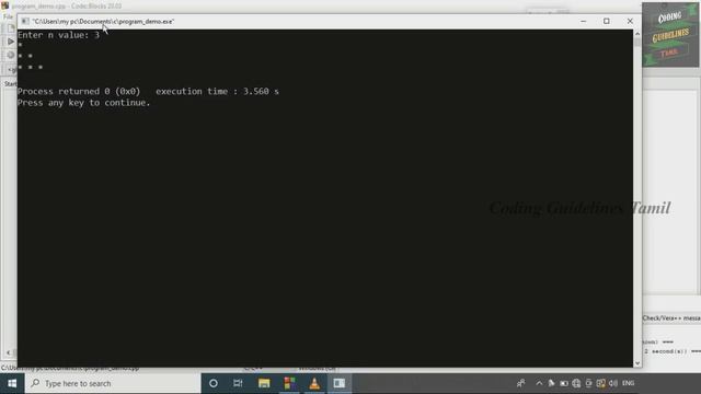 #2 Half Pyramid Star Pattern in C++ | Left Triangle Star Pattern | C++ Programming | program demo смотреть онлайн