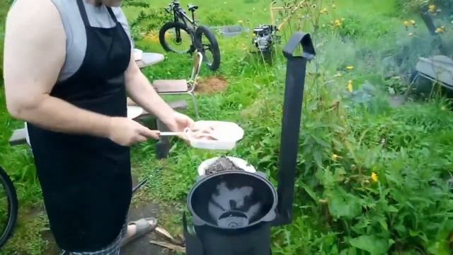 тушёная картошка на свиных ребрах в казане! ? смотреть онлайн