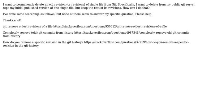 Removing commited versions from git history смотреть онлайн