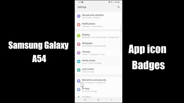 Samsung Galaxy A54 App Icon Badge || Not showing app icon badges смотреть онлайн