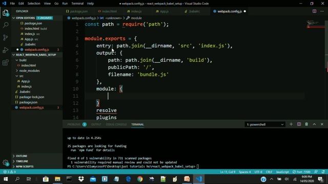 Creating A React App With Webpack & Babel From Scratch -Part 1 смотреть онлайн