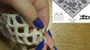 Как связвать крючком шаль в филейной технике