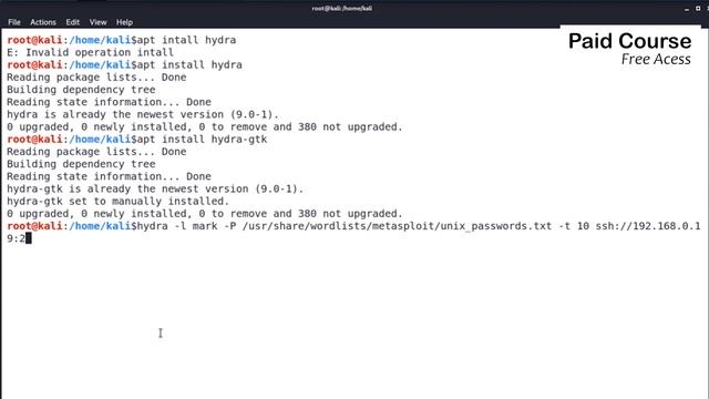 Cracking Service Passwords with Hydra | Ethical Hacking full course | Class 39 смотреть онлайн