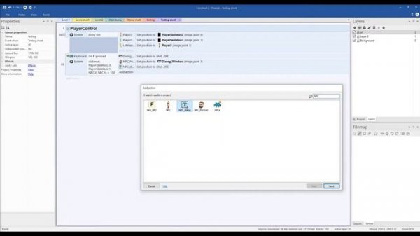 Construct 2 - Диалоги
