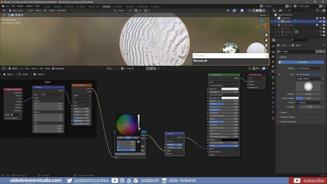 How to make a procedural sand material in Blender [3.0] смотреть онлайн