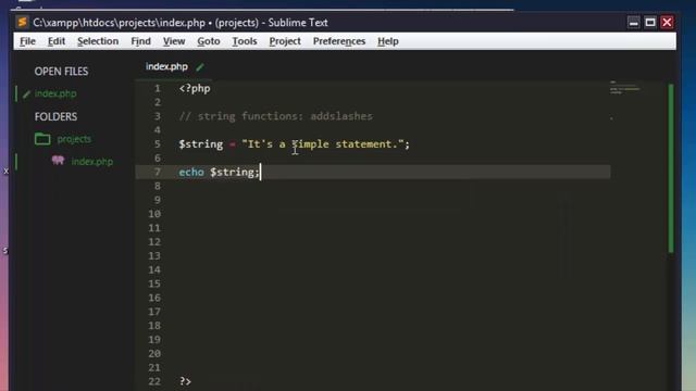 PHP Hindi Tutorial - 034 - String Functions : addslashes смотреть онлайн
