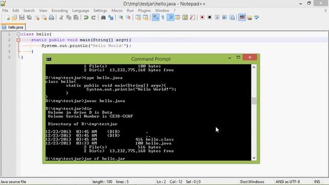 Simple steps to generate and run jar смотреть онлайн