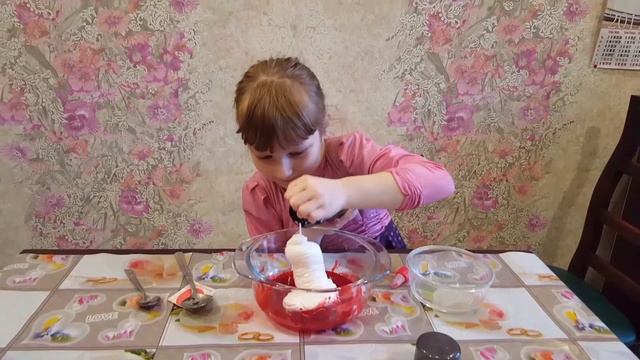 Лизун из клея и пены для бритья Как сделать Лизун fluffy slime проверенный способ Видео для детей. смотреть онлайн