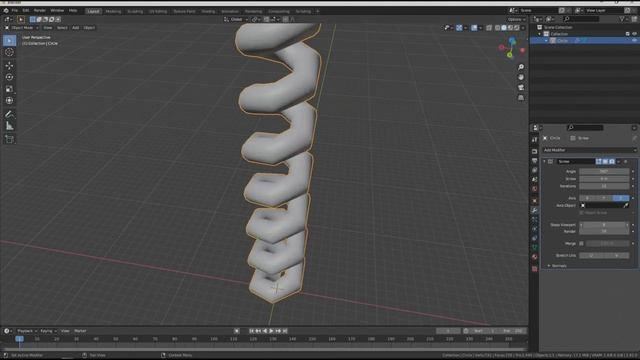 Как сделать пружину в Blender 2.9 смотреть онлайн