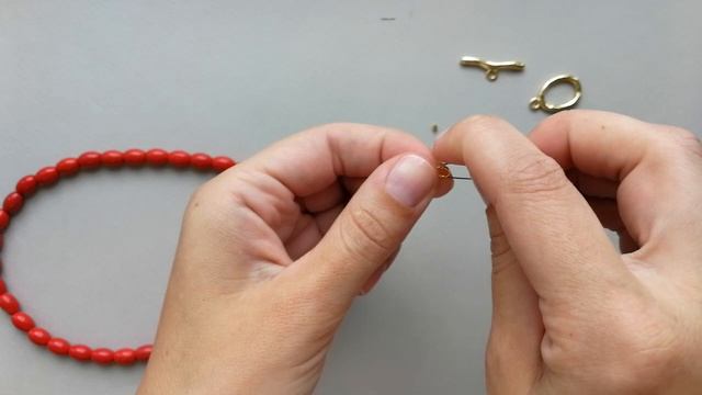 Мастер-класс. Колье с кораллом. Своими руками. Handmade. Necklace. смотреть онлайн