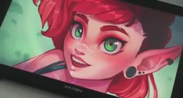 Мастер-класс по рисованию в CSP на XPPen Artist 24 Pro смотреть онлайн