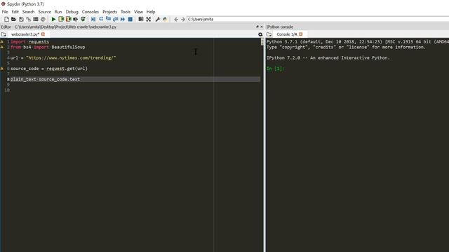 Webscraping Trending NYT Headlines with Python using BeautifulSoup смотреть онлайн