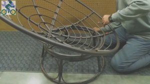 How to assemble Better Homes & Gardens Papasan Chair with Fabric Cushion, Pumice Gray