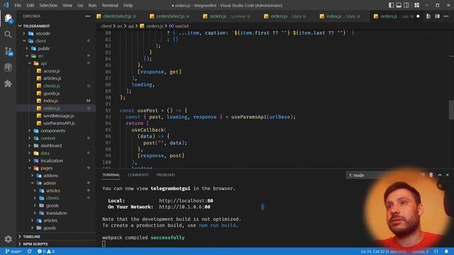 Node.js DurgerKing Bot Часть 31: Режим списка клиентов и список заказов смотреть онлайн