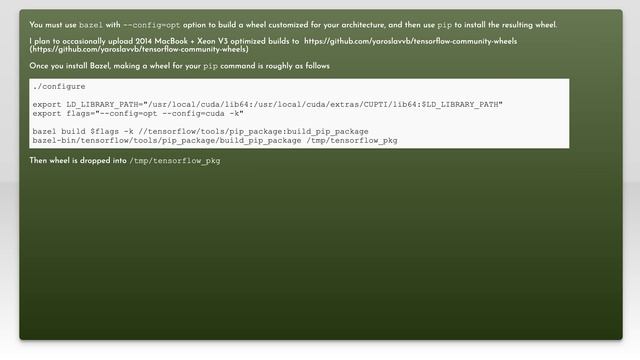 Tensorflow installation using SSE instructions with pip смотреть онлайн