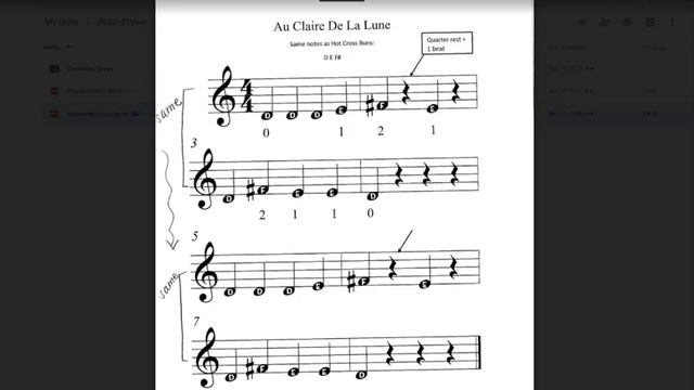 Au Claire de la Lune - Violin смотреть онлайн