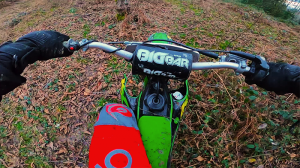 Еду домой с леса на Kawasaki kx 85