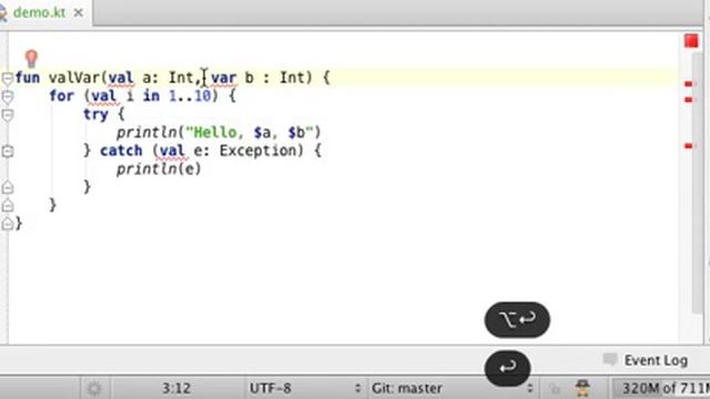 Quick Fix for "val" or "var" on parameters смотреть онлайн