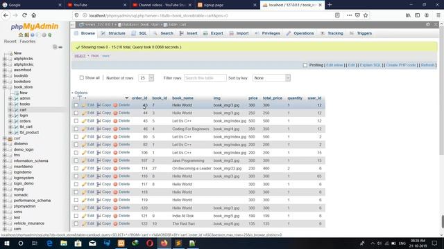 Online Book Store in PHP | add to cart using ajax and jquery | part -26(Hindi) смотреть онлайн