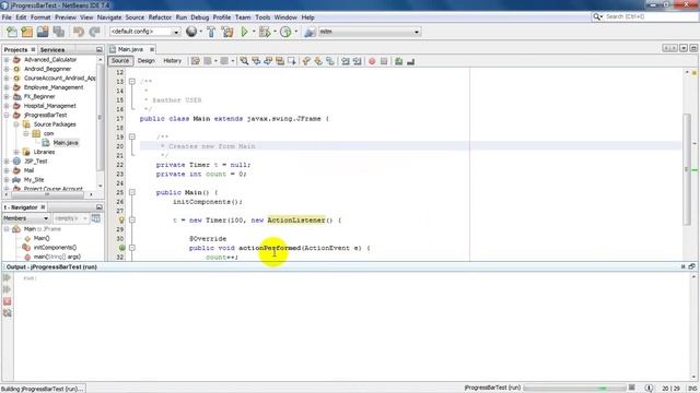 Java jProgressBar смотреть онлайн
