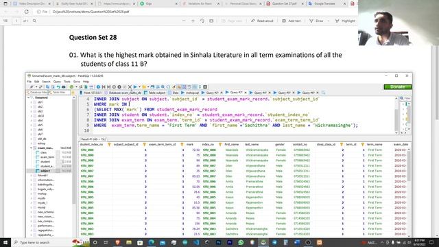 Q28 how to use MAX SQL Functions and INNER JOIN use the data in the Database Tables смотреть онлайн