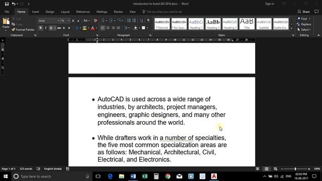 AutoCAD 2018 - 01. Introduction смотреть онлайн