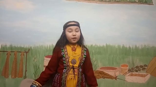 "Мит ажуу" стихотворение Л.Деминой на юкагирском языке читает Илона Эглонс, 2 класс смотреть онлайн