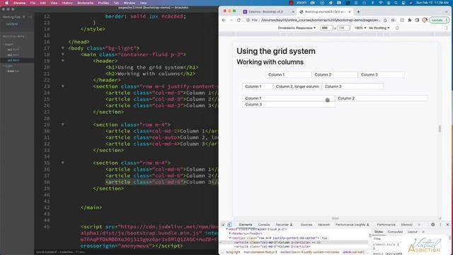 Bootstrap | columns смотреть онлайн