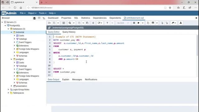 Learn how to work with WITH statement in 3 mins | PostgreSQL Tutorial смотреть онлайн