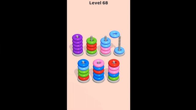 Hoop Stack Level 56-80 Gameplay Walkthrough смотреть онлайн