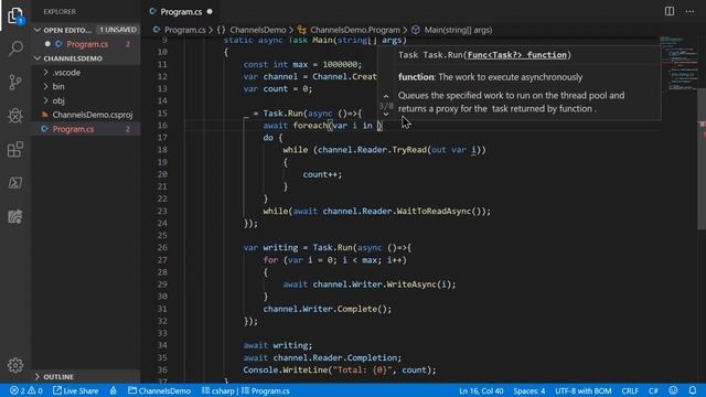 .NET System.Threading.Channels Primer / Walkthrough смотреть онлайн