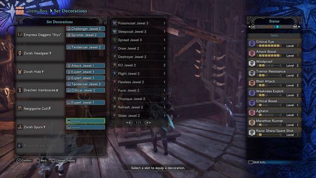 Monster Hunter World Zorah γ Critical Status Build - RBS смотреть онлайн
