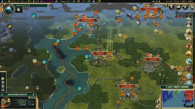 Civ 5: Brave New World - Nuclear War - USSR vs USA #01 смотреть онлайн