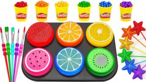 Для малышей мультики АСМР. Смешные игрушки. Разноцветные слаймы